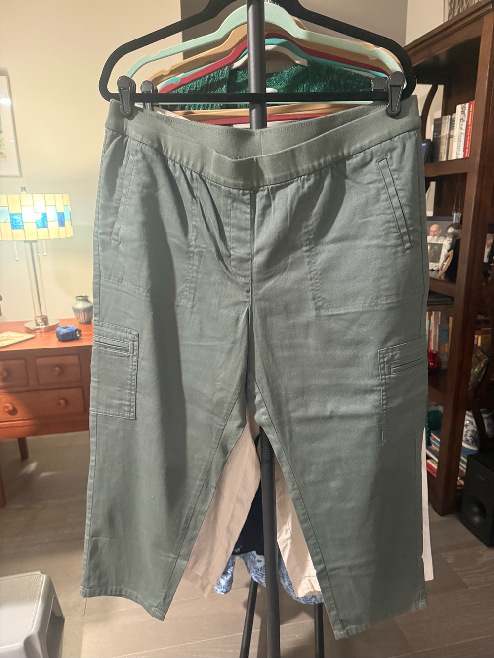 J. Jill Olive Green Cargo Crop Pants